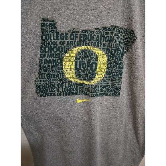 Nike University of Oregon Ducks NCAA Center Swoosh Short Sleeve T Shirt - Small - Picture 2 of 15